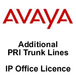 Avaya IP Office 500 Licence - PRI Expansion E1 (Add 2 channels) Avaya IP Office 500 Licence - PRI Expansion E1 (Add 2 channels)
