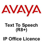 Avaya IP Office Licence - R8+ Text to Speech (TTS) Pro 1 User