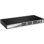 D-Link DES-1210-28P 24 Port Smart Switch with 2 Gigabit Ports and 2 Combo SFP Gigabit Uplinks